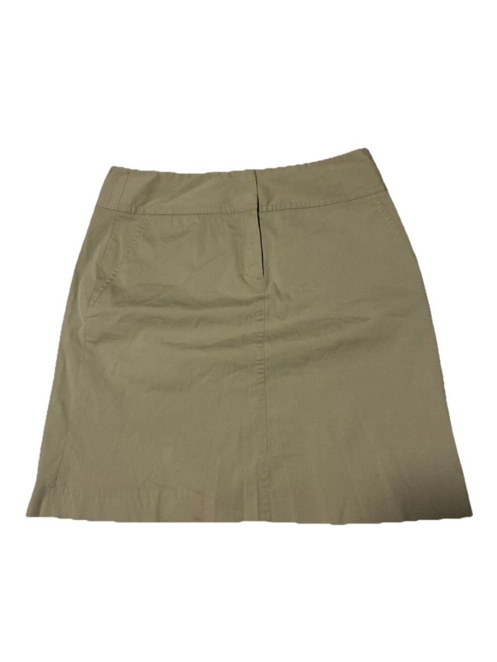 Theory Womens Tailored Pencil Mini Skirt Khaki Beige Size 4 29 Waist Corporate